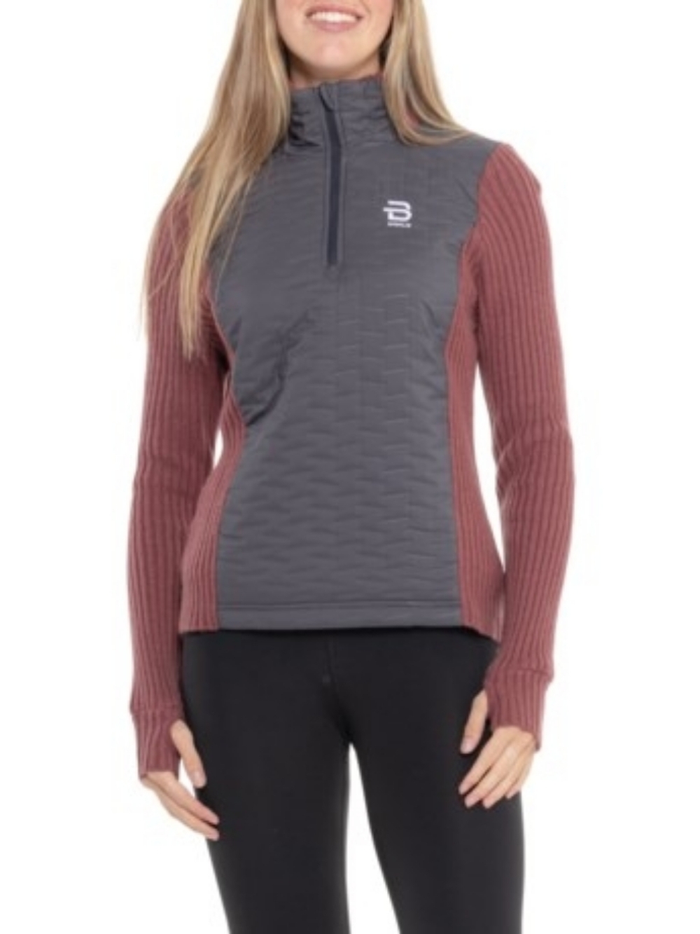 NWOT Daehlie Zip Neck Sweater Top